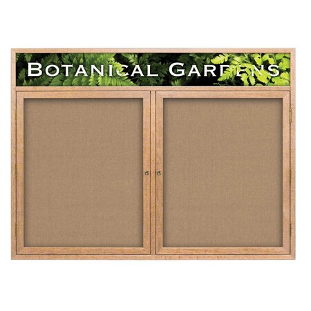 United Visual Products Open Faced Traditional Corkboard, 60x36" UV643A-WHITE-ULTMAR